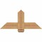 Ekena Millwork Eugene Smooth Timber Gable Bracket, Western Red Cedar, 36"W x 16"H x 1 1/2"D x 5 1/2"F, 11/12 Pitch GBW036X16X0206EUG00SWR - alternate 1